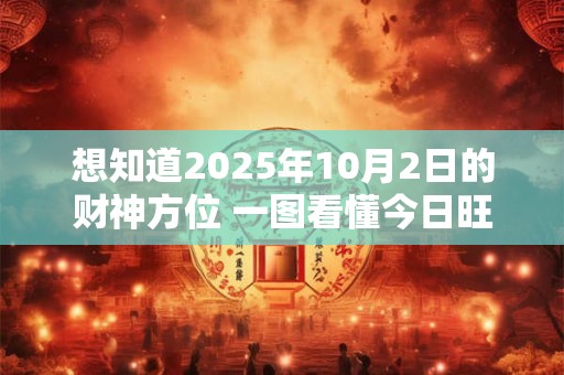 详细阅读:想知道2025年10月2日的财神方位 一图看懂今日旺财位 想知道2025年10月2日的财神方位 一图看懂今日旺财位