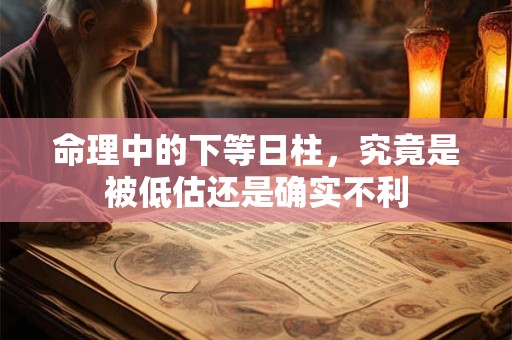 命理中的下等日柱，究竟是被低估还是确实不利
