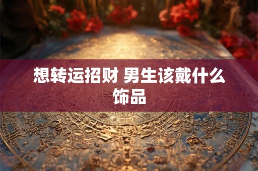想转运招财 男生该戴什么饰品