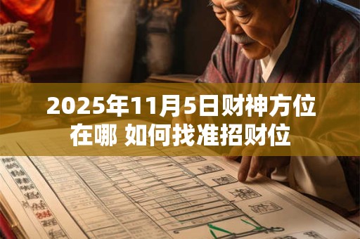 2025年11月5日财神方位在哪 如何找准招财位