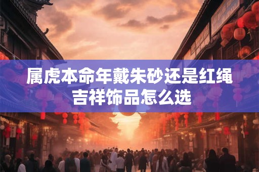 属虎本命年戴朱砂还是红绳 吉祥饰品怎么选