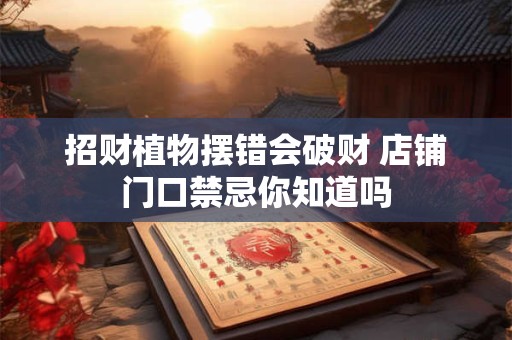 招财植物摆错会破财 店铺门口禁忌你知道吗