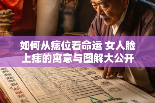 如何从痣位看命运 女人脸上痣的寓意与图解大公开