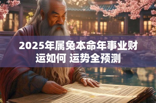 2025年属兔本命年事业财运如何 运势全预测