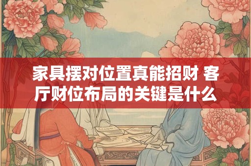 家具摆对位置真能招财 客厅财位布局的关键是什么