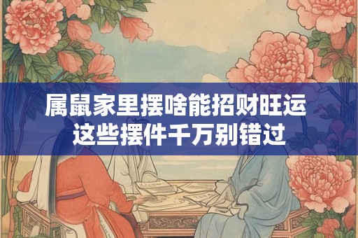 属鼠家里摆啥能招财旺运 这些摆件千万别错过