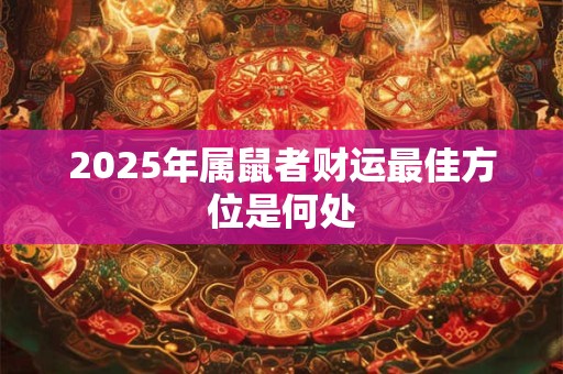 2025年属鼠者财运最佳方位是何处