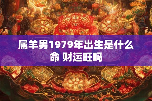 属羊男1979年出生是什么命 财运旺吗
