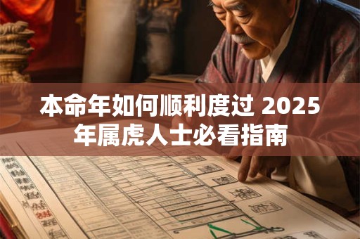 本命年如何顺利度过 2025年属虎人士必看指南