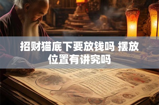 招财猫底下要放钱吗 摆放位置有讲究吗