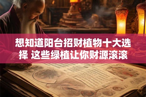 想知道阳台招财植物十大选择 这些绿植让你财源滚滚