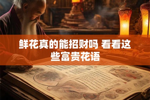 鲜花真的能招财吗 看看这些富贵花语