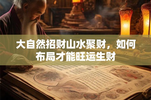 大自然招财山水聚财，如何布局才能旺运生财