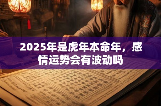 2025年是虎年本命年，感情运势会有波动吗