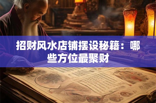 招财风水店铺摆设秘籍：哪些方位最聚财