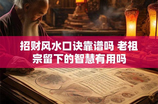 招财风水口诀靠谱吗 老祖宗留下的智慧有用吗