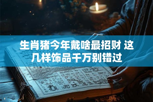 生肖猪今年戴啥最招财 这几样饰品千万别错过