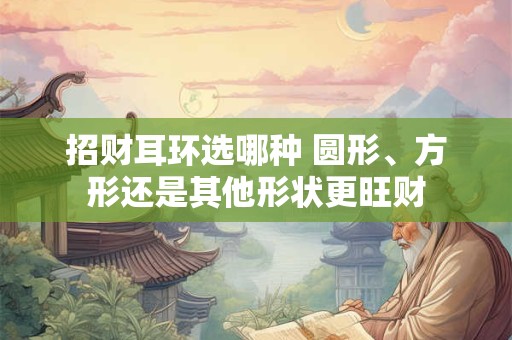 招财耳环选哪种 圆形、方形还是其他形状更旺财
