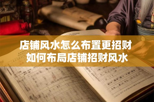 店铺风水怎么布置更招财 如何布局店铺招财风水