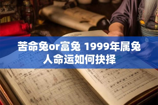 苦命兔or富兔 1999年属兔人命运如何抉择