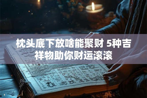 枕头底下放啥能聚财 5种吉祥物助你财运滚滚