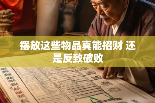 摆放这些物品真能招财 还是反致破败