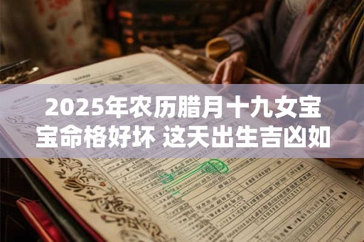 2025年农历腊月十九女宝宝命格好坏 这天出生吉凶如何