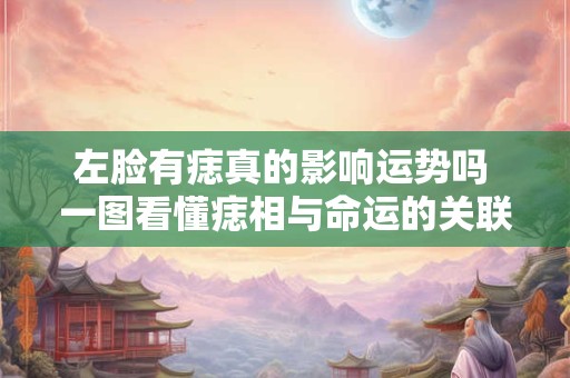 左脸有痣真的影响运势吗 一图看懂痣相与命运的关联