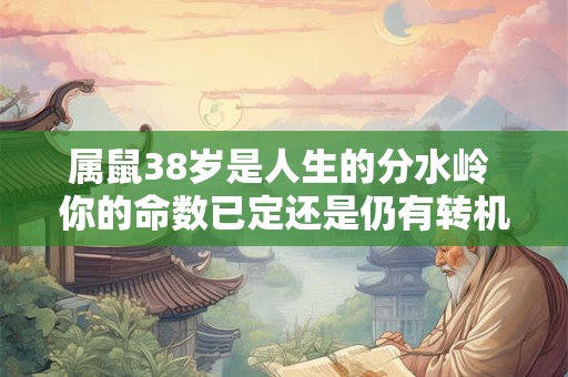 属鼠38岁是人生的分水岭 你的命数已定还是仍有转机