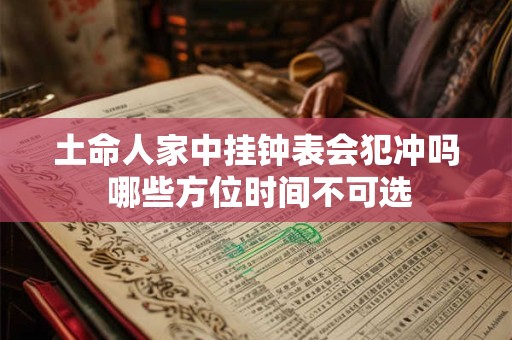 土命人家中挂钟表会犯冲吗 哪些方位时间不可选