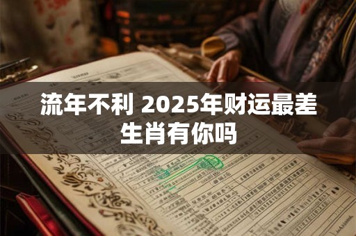 流年不利 2025年财运最差生肖有你吗