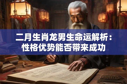 二月生肖龙男生命运解析：性格优势能否带来成功