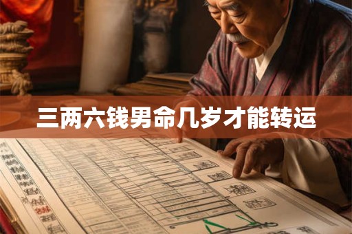 三两六钱男命几岁才能转运