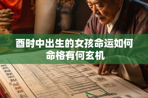 酉时中出生的女孩命运如何 命格有何玄机
