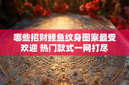 哪些招财鲤鱼纹身图案最受欢迎 热门款式一网打尽