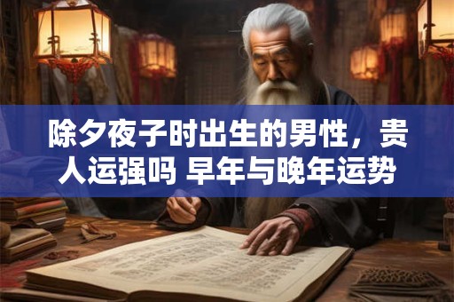 详细阅读:除夕夜子时出生的男性,贵人运强吗 早年与晚年运势有何差异 除夕夜子时出生的男性,贵人运强吗 早年与晚年运势有何差异