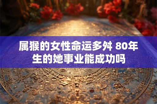 属猴的女性命运多舛 80年生的她事业能成功吗