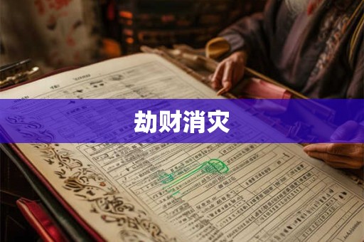 劫财消灾