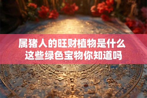 属猪人的旺财植物是什么 这些绿色宝物你知道吗