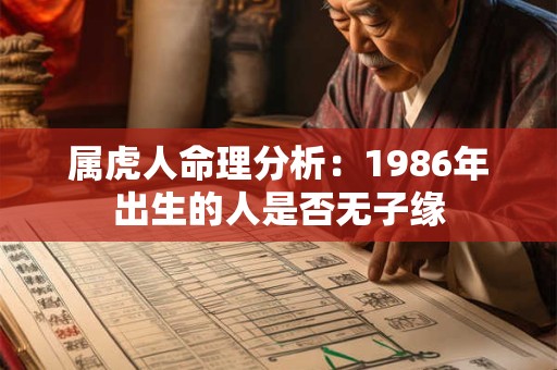 属虎人命理分析：1986年出生的人是否无子缘