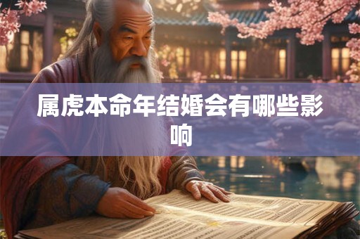 详细阅读:属虎本命年结婚会有哪些影响 属虎本命年结婚会有哪些影响