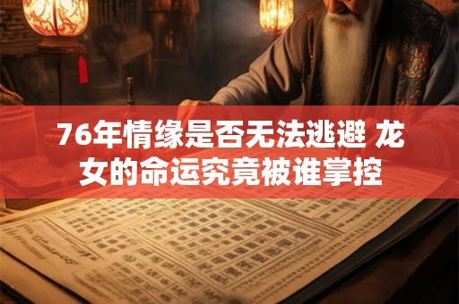 76年情缘是否无法逃避 龙女的命运究竟被谁掌控