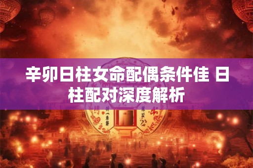 辛卯日柱女命配偶条件佳 日柱配对深度解析