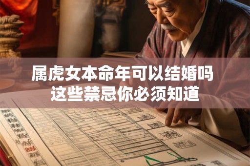 属虎女本命年可以结婚吗 这些禁忌你必须知道