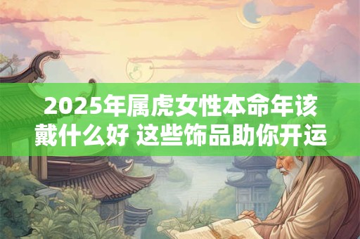 2025年属虎女性本命年该戴什么好 这些饰品助你开运