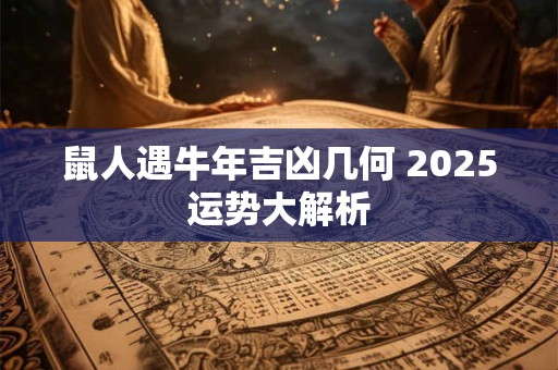 鼠人遇牛年吉凶几何 2025运势大解析