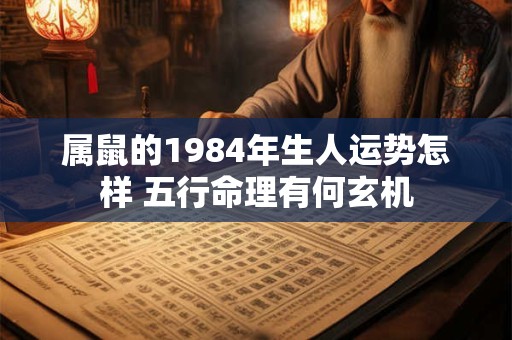 属鼠的1984年生人运势怎样 五行命理有何玄机