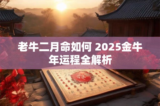 老牛二月命如何 2025金牛年运程全解析
