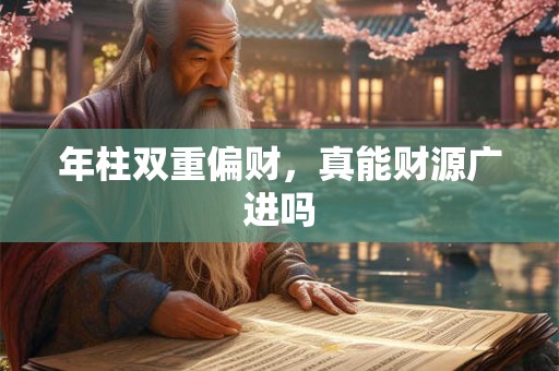 详细阅读:年柱双重偏财,真能财源广进吗 年柱双重偏财,真能财源广进吗