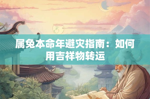 属兔本命年避灾指南：如何用吉祥物转运